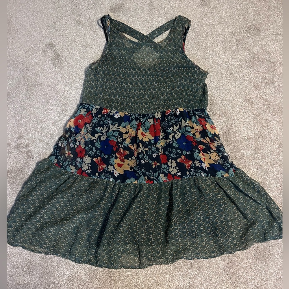 Y2K retro Band of Gypsies Boho Floral Dress - size small